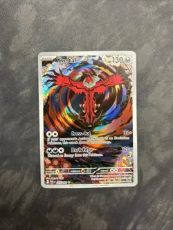 Pokemon TCG Yveltal 205/182 SV04: Paradox Rift Full Art Near Mint NM - Image 1