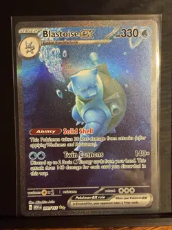 Pokemon 151 Blastoise EX 200/165 Full Art PSA 10 CONTENDER - Image 1