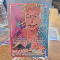One Piece Marco OP08-002 Two Legends Parallel Foil Leader 5000 Power Special - Image 1