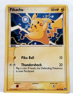 2005 POKEMON PIKACHU 60/106 BASIC CARD - Image 1