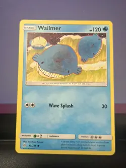 Wailmer 45/236 Cosmic Eclipse Pokemon TCG trading card - Image 1