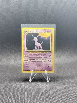 Espeon 20/75 Neo Discovery Pokemon Card WOTC MP Vintage - Image 1