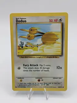 Doduo 48/102 Base Set 1999 Vintage Pokemon Card Near Mint - Lightly Played - Image 1