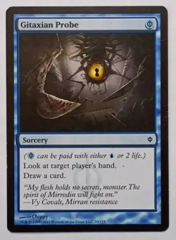 MTG - Gitaxian Probe - New Phyrexia 35/175 - Regular Common - Phyrexian Mana - Image 1