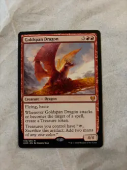 MTG Goldspan Dragon KHM 139/285 - Image 1