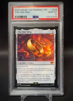 PSA 10 - The One Ring - 2023 MTG Lord of the Rings LOTR #246 - GEM MINT - Image 1