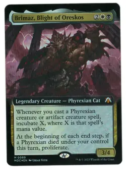 MTG Brimaz, Blight of Oreskos Extended Art Foil Magic The Gathering TCG - Image 1