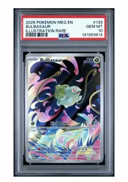 Bulbasaur 133/132 IR - Pokemon Mega Evolution PSA 10 Gem Mint - Image 1