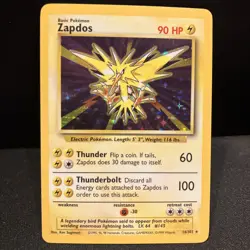 Zapdos - 16/102 - Pokemon Base Set Unlimited Holo Rare Card WOTC Lp - Image 1