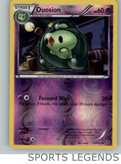 2013 pokemon Plasma Blast reverse holo Duosion 43/101 - Image 1