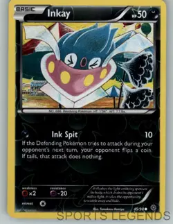 2015 pokemon Ancient Origins reverse holo Inkay 45/98 - Image 1