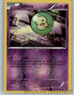 2013 pokemon Plasma Blast reverse holo Solosis 42/101 - Image 1