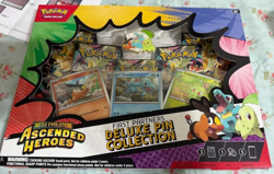 Pokemon TCG Ascended Heroes First Partner Deluxe Pin Collection 5 Booster Packs - Image 1