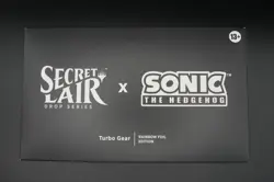 MTG Secret Lair x Sonic the Hedgehog - Turbo Gear Rainbow Foil - Image 1