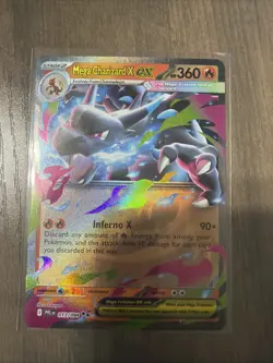 Pokemon TCG Mega Charizard X ex 013/094 Me02: Phantasmal Flames Holo - Image 1