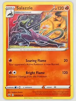 Salazzle 028/202 Pokemon - Sword & Shield Base Set MP - Image 1