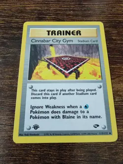 Pokemon Gym Challenge 1st Edition Cinnabar City Gym 113/132 - Image 1