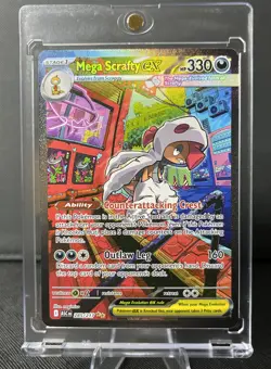 ✨Pokemon Mega Scrafty EX 285/217 Ascended Heroes Full Art Holo Never-Played NM - Image 1