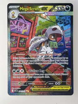 ✨Pokemon Mega Scrafty EX 285/217 Ascended Heroes Full Art Holo Never-Played NM - Image 2