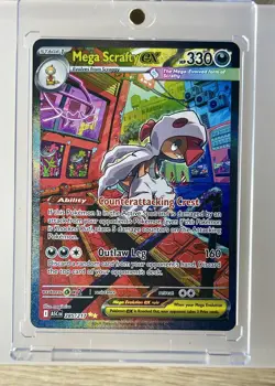 ✨Pokemon Mega Scrafty EX 285/217 Ascended Heroes Full Art Holo Never-Played NM - Image 4