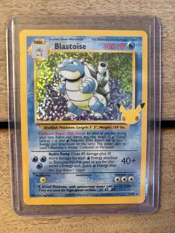 Pokemon 25th Anniversary Blastoise 2/102 Celebrations Holo Rare Base Set - Image 1