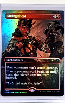 2024 MTG Magic the Gathering SLD Secret Lair Borderless Foil #1804 Stranglehold - Image 1