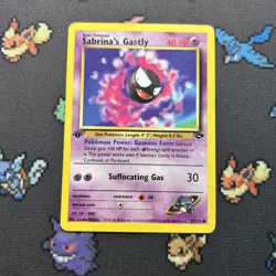 1ST EDITION Sabrina’s Gastly 97/132 PL -Vintage Pokemon Card- Gym Challenge (8q2 - Image 1