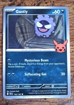 GASTLY - 102/162 Trick Or Trade 2024 - Regular Common - Pokemon TCG Card - Image 1