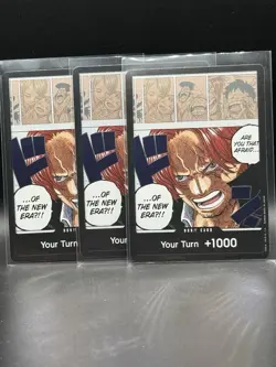 (3x)One Piece TCG DON Card Shanks OP09 Emperors in the New World English - Image 1