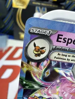 Pokemon TCG Espeon EX Prismatic Evolutions Promo Card 034/131 Stamped - Image 2