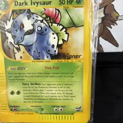 Sealed pack Dark Ivysaur Best of Game Winner stamped promo NM Pokemon TCG (x8) - Image 3