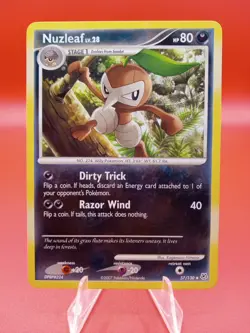 2007 Pokemon Diamond & Pearl Nuzleaf #57 Extremely LP+ - Image 1