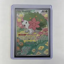 Shaymin 185/182 Destined Rivals Illustration Rare Pokemon TCG NM IR - Image 1