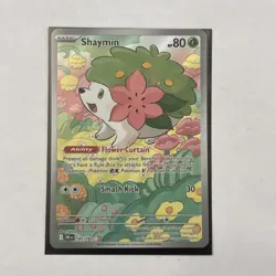 Shaymin 185/182 Destined Rivals Illustration Rare Pokemon TCG NM IR - Image 2
