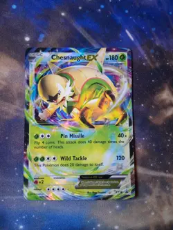 Pokemon TCG Chesnaught Holo EX XY18 Black Star Promo - Image 1