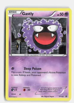 Gastly XY132 XY Promo Holo Promo Pokemon Holo HP - Image 1