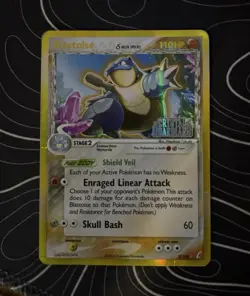 Pokemon TCG Blastoise Delta Species Crystal Guardians Reverse Holo Rare 2/100 E… - Image 1