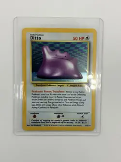 Pokemon Ditto Fossil Base Set 3/62 Holo (MP) - Image 4