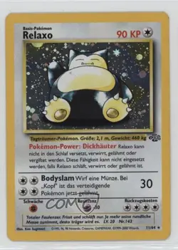 Snorlax Holo German Pokemon Jungle #11 1999 - Image 1