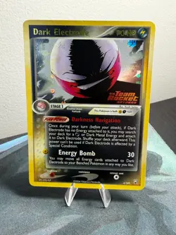 Dark Electrode 4/109 Holo Team Rocket Returns Stamped Pokemon 2004 - Image 1