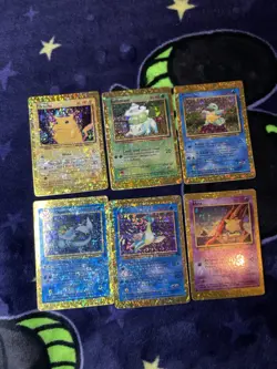 Pokemon Card Base Set Vending Sticker Holo Prism Vintage Lot Pikachu 6 Card Lot - Image 4