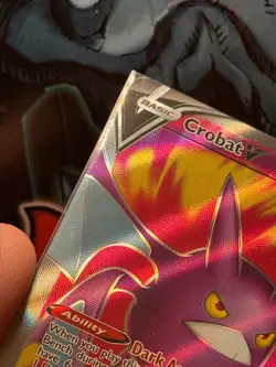 Crobat V (Full Art) Miscut OC Error Pokemon TCG Misprint Pokemon Card - Image 5