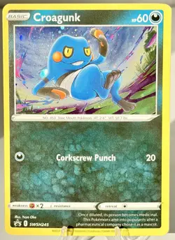 Croagunk - (Cosmos Holo) SWSH245 SWSH: Sword & Shield Promo Cards Holo - Image 1