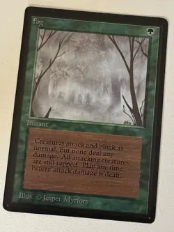 Magic the Gathering MTG Beta Fog LP+ (Beta Bob) - Image 1