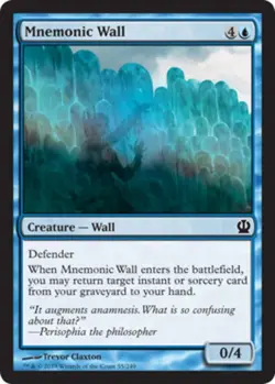 Mnemonic Wall - Foil - Theros #55/249 MTG Magic The Gathering - Image 1