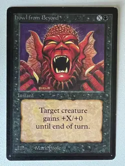 Magic the Gathering MTG Beta Howl from Beyond LP (Beta Bob) - Image 1