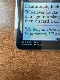 Magic MTG Final Fantasy - Locke Cole EXTENDED ART FOIL 0499 - Image 2