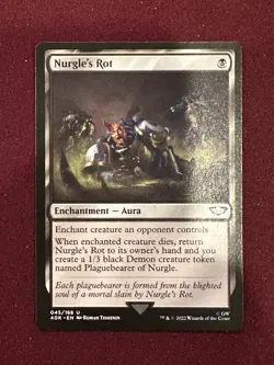 MTG - LP - Nurgle's Rot - Warhammer 40K Commander - Lightly Played - Image 2