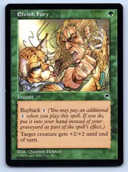 MTG Elvish Fury Normal C Tempest (TMP) 226 NM Magic - Image 1
