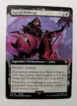 1x Eye of Nidhogg Extended Art NM - Magic the Gathering FIC MTG Killian EDH SOS - Image 1